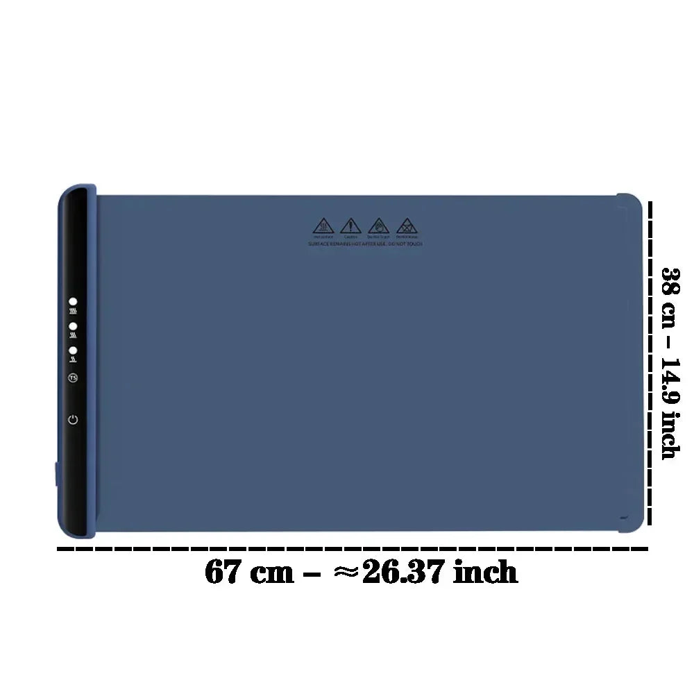 Electric Warming Tray Food Warmer Mat Foldable Coffee Warming Pad for Food Portable Electric Warming Tray Silicone Warmer Plate