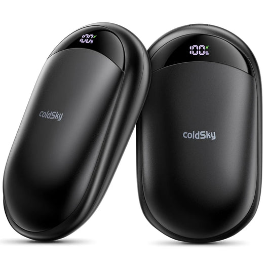 Rechargeable Hand Warmers - 2-Pack Magnetic - Digital Display