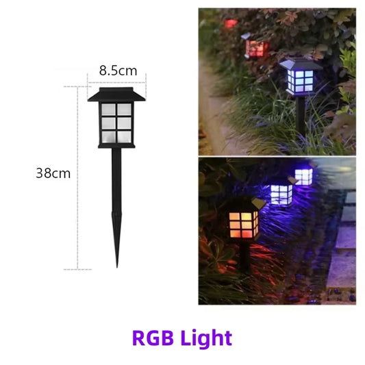 LED Solar Lawn Light Outdoor IP65 Waterproof Path Light Garden Road Lawn Courtyard Decoration Landscape Lighting Fixtures