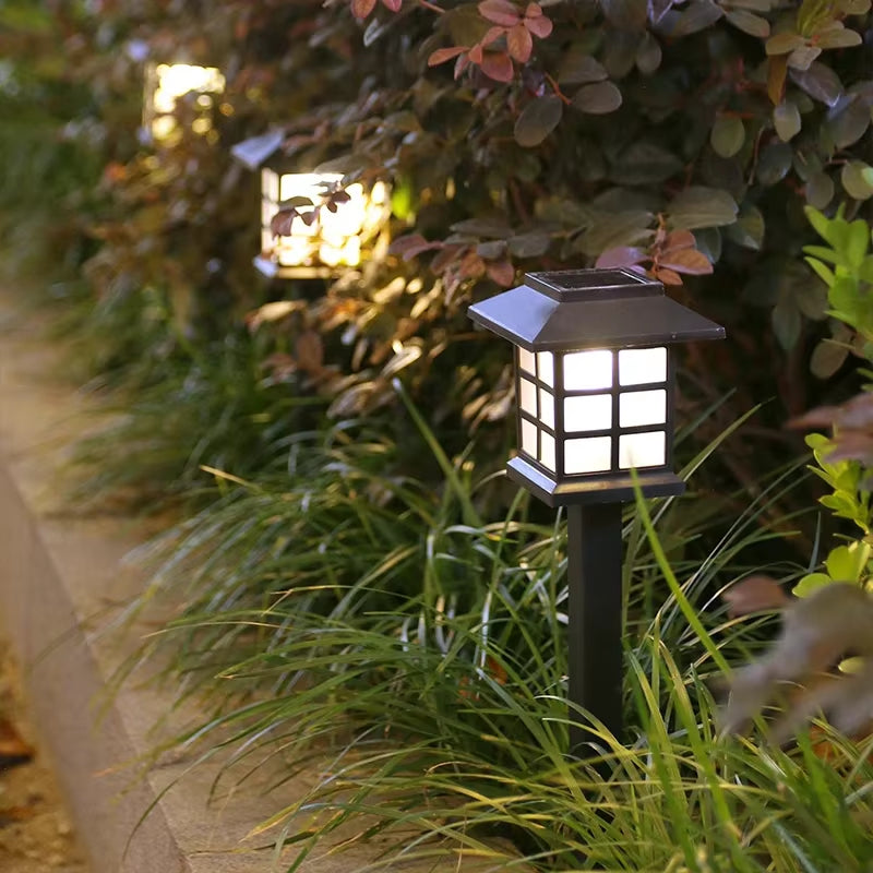 LED Solar Lawn Light Outdoor IP65 Waterproof Path Light Garden Road Lawn Courtyard Decoration Landscape Lighting Fixtures