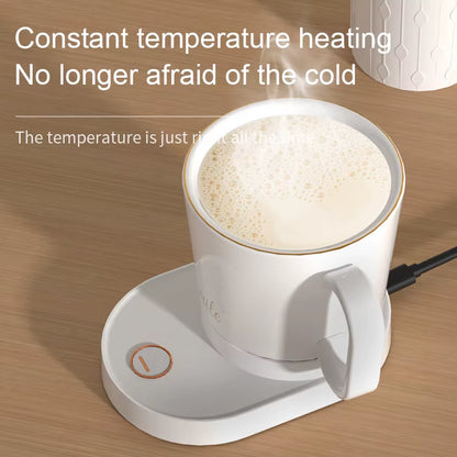 Electric Cup Heater Heating Constant Temperature Cup Mat 55° Stirring Cup Mug Blender Warmer Wireless Mobile Phone Charging