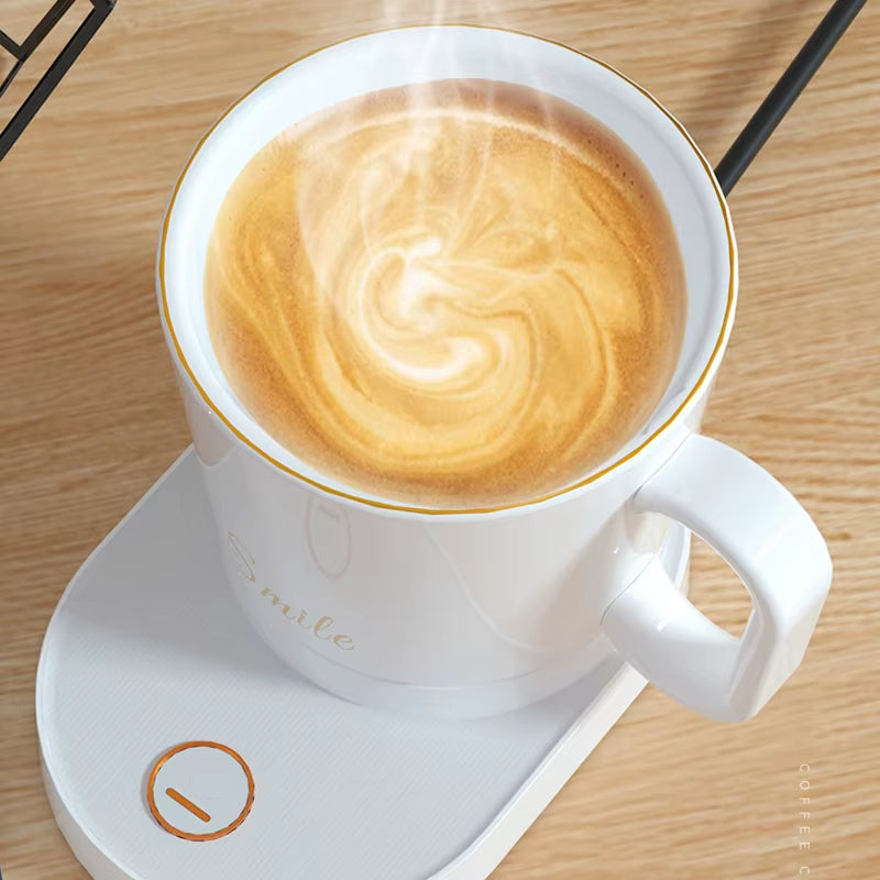 Electric Cup Heater Heating Constant Temperature Cup Mat 55° Stirring Cup Mug Blender Warmer Wireless Mobile Phone Charging