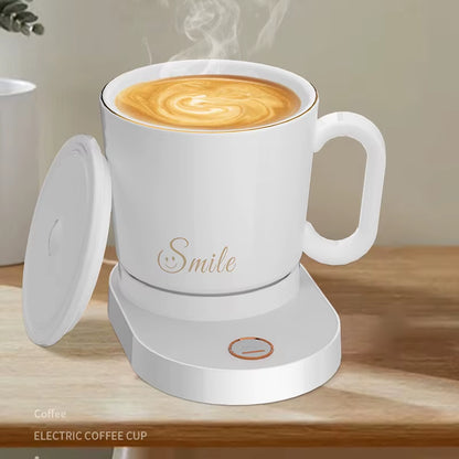 Electric Cup Heater Heating Constant Temperature Cup Mat 55° Stirring Cup Mug Blender Warmer Wireless Mobile Phone Charging