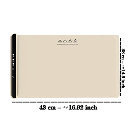 Electric Warming Tray Food Warmer Mat Foldable Coffee Warming Pad for Food Portable Electric Warming Tray Silicone Warmer Plate