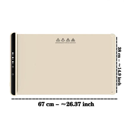 Electric Warming Tray Food Warmer Mat Foldable Coffee Warming Pad for Food Portable Electric Warming Tray Silicone Warmer Plate