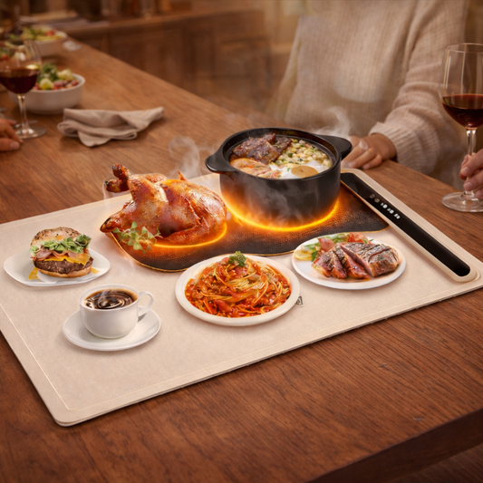Electric Warming Tray - Foldable Portable - Food & Coffee Warmer