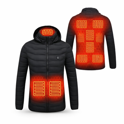 Heated Winter Jacket - 21 Heating Areas - Hiking Camping & Ski