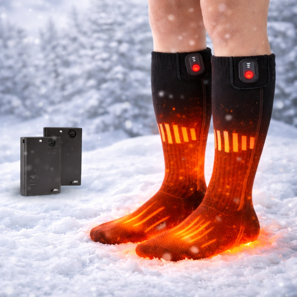Heated Socks - Rechargeable Battery Powered - Winter Sports