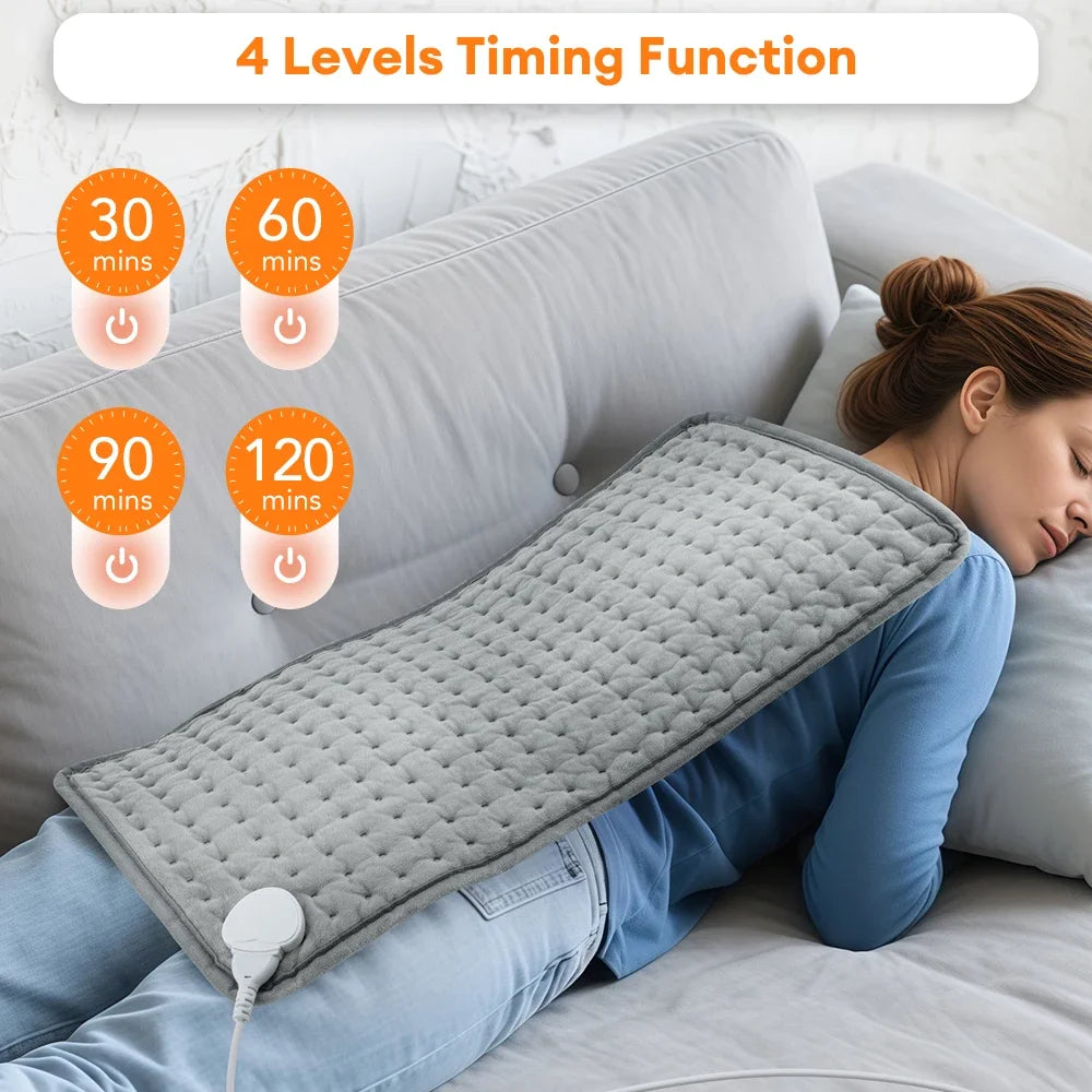 Heating Pads for Back Abdomen 9-Level Hot Compress Waist Hand Warmer with Digital Display Thermostat Heater Warming Back Relax