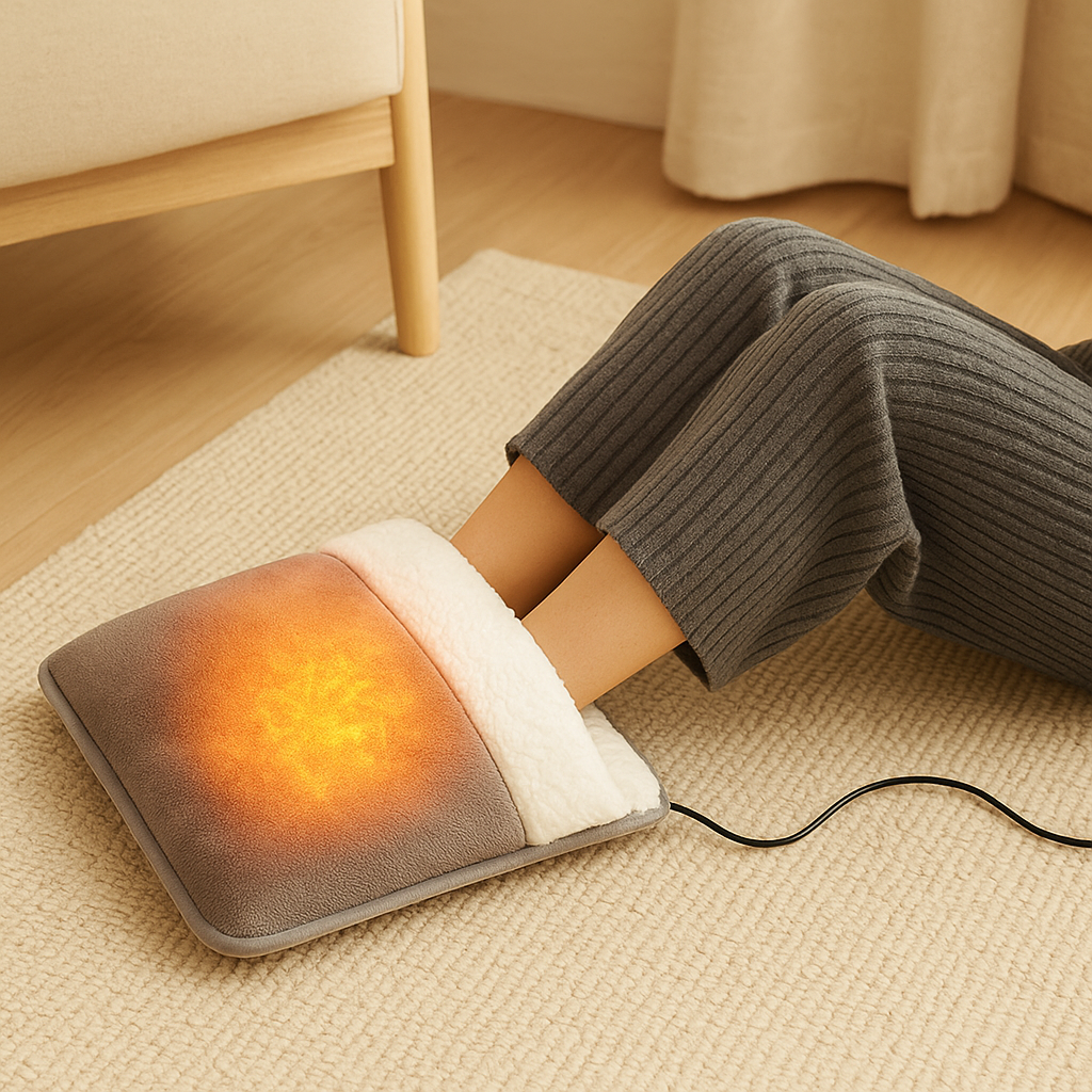 USB Foot Warmer - Electric Heating Pad - Soft Plush