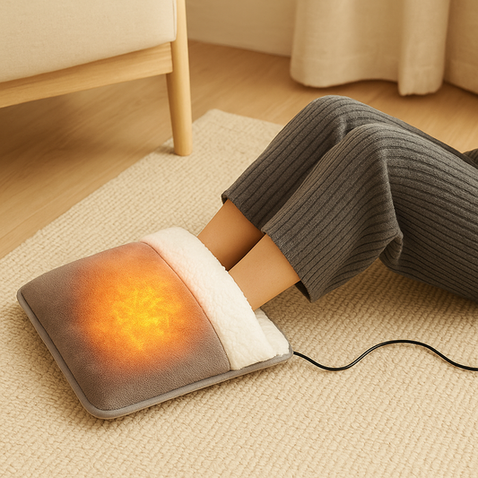 USB Foot Warmer - Electric Heating Pad - Soft Plush