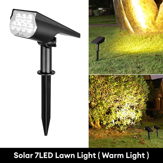 Solar LED Spotlight - IP65 Motion Sensor - Lawn & Courtyard Light