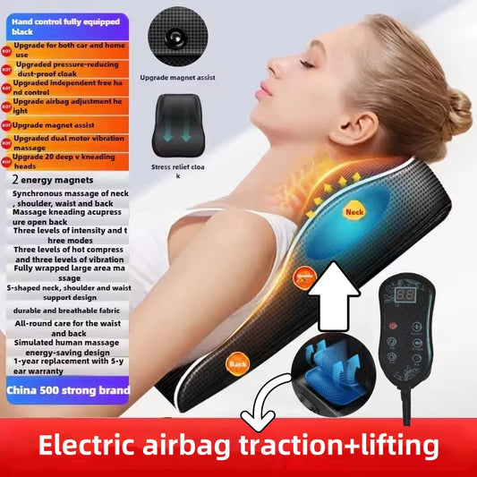 Neck & Back Massager Pillow - Heating & Vibrating - Car & Home