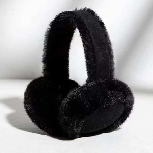 Winter Plush Earmuffs - Foldable Wool - Cold Protection