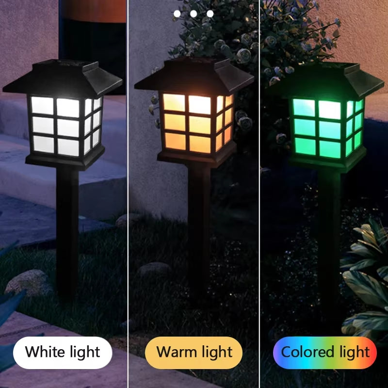 LED Solar Lawn Light Outdoor IP65 Waterproof Path Light Garden Road Lawn Courtyard Decoration Landscape Lighting Fixtures